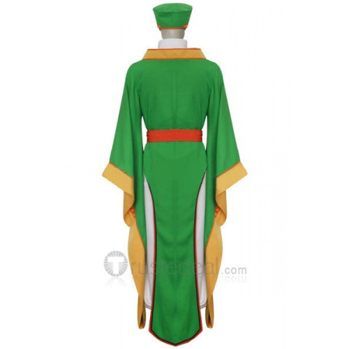 Cardcaptor Sakura Li Syaoran Green Battle Robe Cosplay Costume