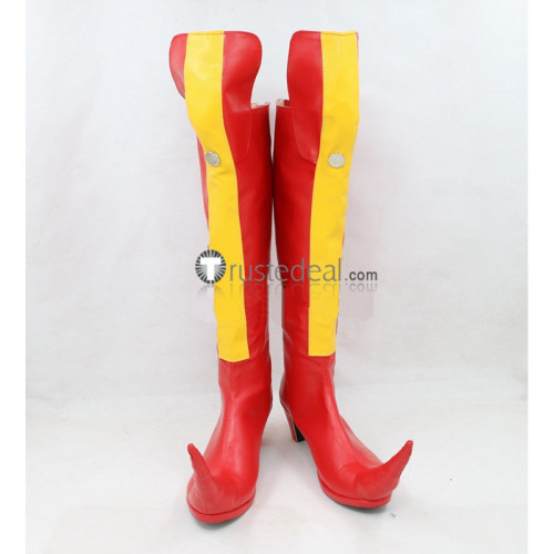 Fire Emblem Awakening Anna Red Cosplay Boots Shoes