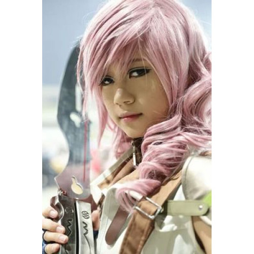 Final Fantasy 13 Lightning Light Pink Cosplay Wig
