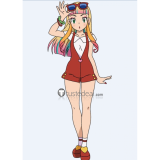 Pokemon the Movie The Power of Us Lisa Risa White Red Cosplay Costume