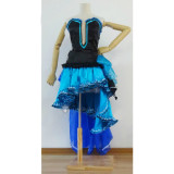 Hetalia Axis Powers Hungary Queen Blue and Black Cosplay Dress