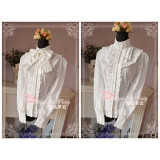 Magic Tea Party Long Sleeves Lolita Blouse with Lace Ruffles