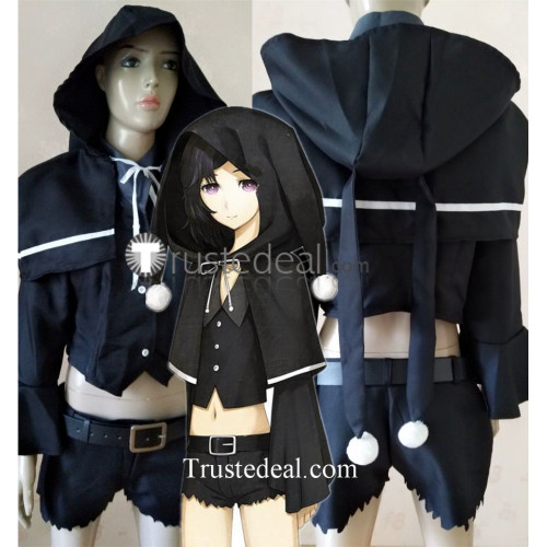 Steins Gate Luka Urushibara Black Cosplay Costume