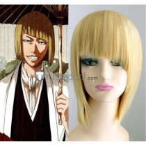 Bleach Hirako Shinji Visored Short Blonde Cosplay Wig
