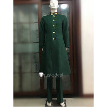 Jojo's Bizarre Adventure Stardust Crusaders 3 Noriaki Kakyoin Green Cosplay Costume