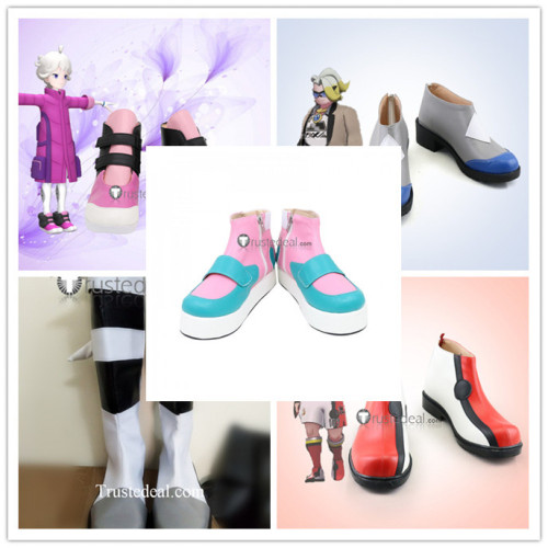 Pokemon Sword and Shield Bede Piers Gordie Kabu Cosplay Shoes Boots