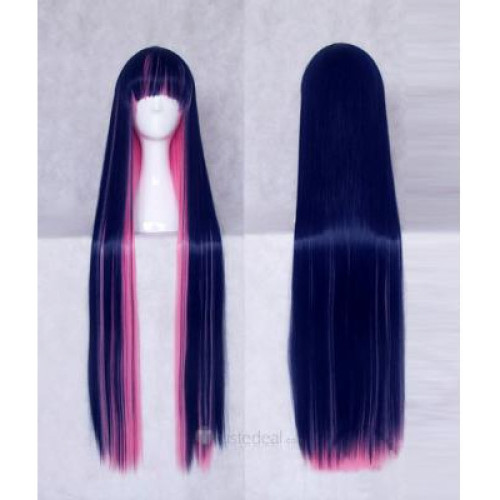 Panty & Stocking with Garterbelt Stocking Blue Pink Cosplay Wig(100cm)