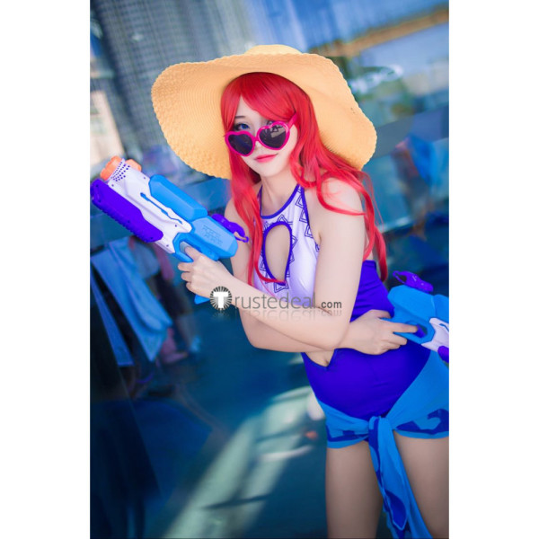 League of Legends LOL Pool Party Miss Fortune Swimsuit Cosplay Costume