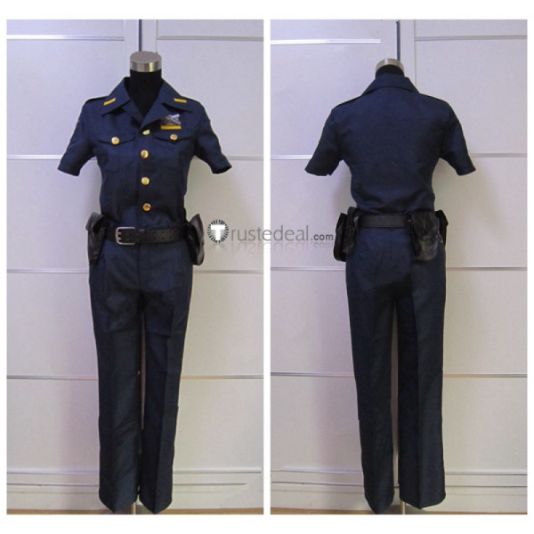 Free Eternal Summer ED Rin Matsuoka Police Blue Cosplay Costume