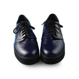 Gothic Dark Blue Lolita Heels Shoes