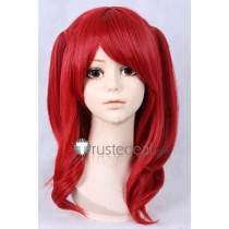 Touhou Project Komachi Onozuka LoveLive Ruby Red Ponytails Cosplay Wig