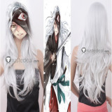 Noragami Rabo Long White Silver Cosplay Wig