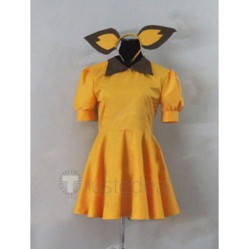 Pokemon Pichu Gijinka Yellow Suit Cosplay Costume
