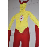 Young Justice Yellow Kid Flash Suit Cosplay Costume