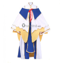 Goblin Slayer Priestess White Blue Cosplay Costume