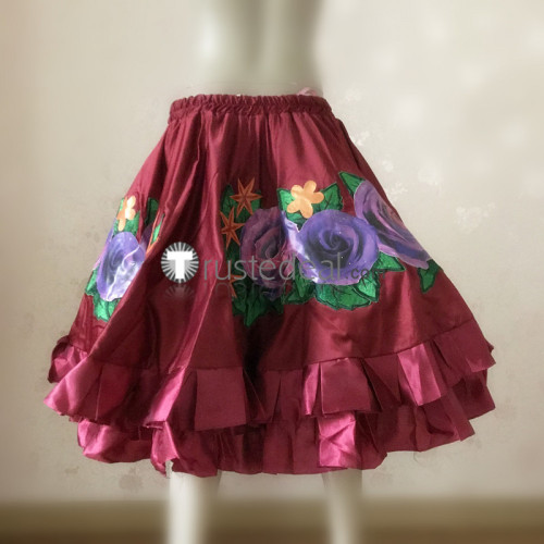 Guilty Crown YUZURIHA INORI Flowers Red Skirt Cosplay Costume - Special Price