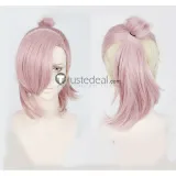 Slow Damage Rei Izumi Towa Pink Black Cosplay Wig