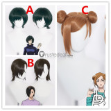 Jujutsu Kaisen Sorcery Fight Mai Zenin Nobara Kugisaki Junpei Yoshino Green Brown Cosplay Wigs