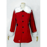 Guilty Crown Ouma Mana Red Winter Cosplay Costume