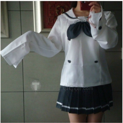 Lucky Star Akira Kogami Winter School Uniform Cosplay Costume