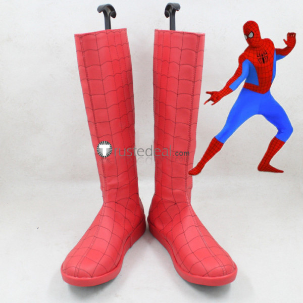 Superhero Spiderman Peter Parker Cosplay Boots Shoes