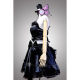 Vocaloid Miku Hatsune Magnet Black Cosplay Costume