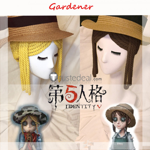 Identity V Gardener Coffee Yellow Cosplay Wigs