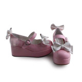 Sweet Pink Bows Lolita Shoes