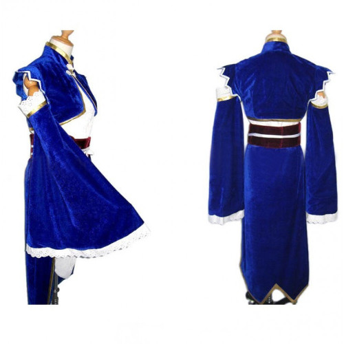 Sangokushi Taisen 3 Empress Cao Blue Cosplay Costume