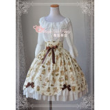 Magic Tea Party Flower Printed Lolita Skirt