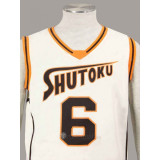 Kurokos Basketball Shutoku White Sportswear Cosplay Costume