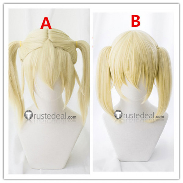 Hataraku Saibou Cells at Work Eosinophil Blonde Ponytails Cosplay Wigs