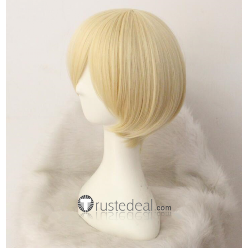 Yuri on Ice Yuri Plisetsky Light Blonde Cosplay Wig