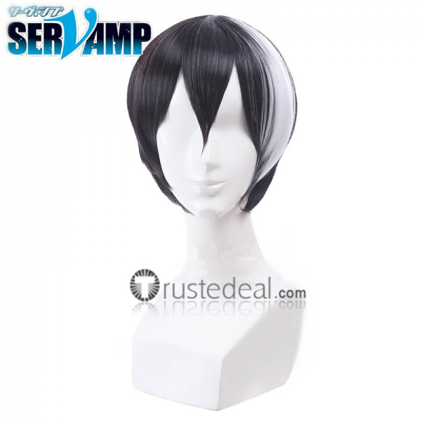 Servamp Licht Jekylland Todoroki Black White Cosplay Wig