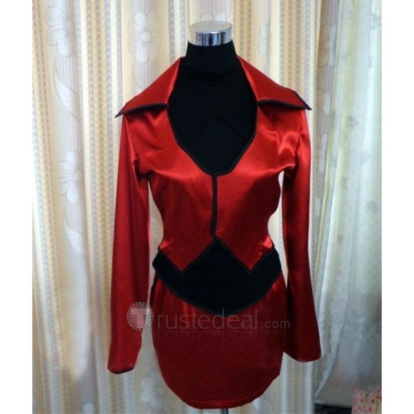 The King of Fighters Shermie Black Red Costume