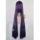 HIGHSCHOOL OF THE DEAD Busujima Saeko Long Purple Cosplay Wig