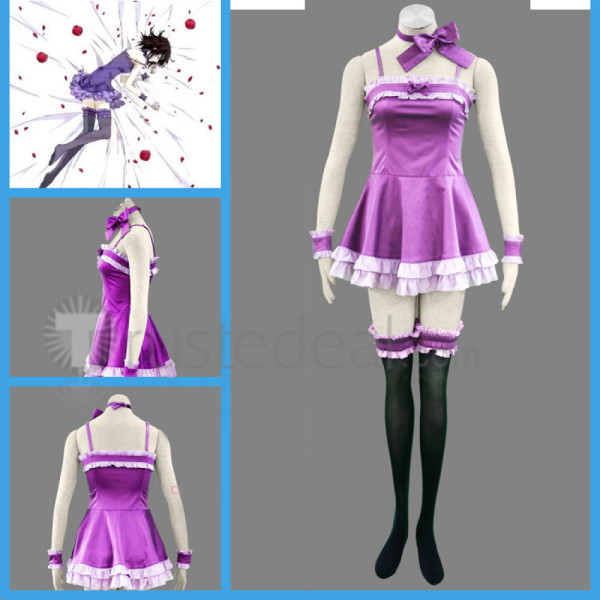 Vampire Knight Kuran Yuuki Purple Dress Cosplay Costume
