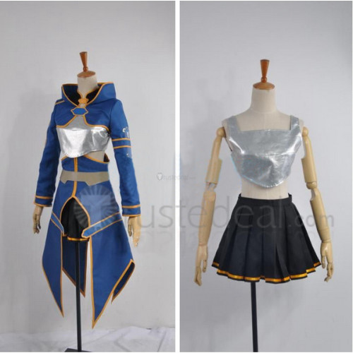 Sword Art Online Silica ALO Blue Cosplay Costume