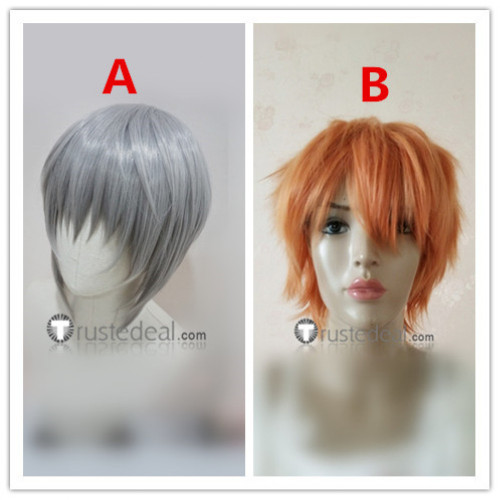 Fruits Basket Kyo Yuki Sohma Orange Blonde Grey Cosplay Wig