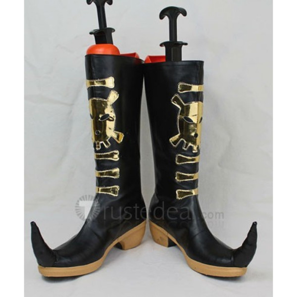 Ao no Exorcist Amaimon Black Cosplay Boots Shoes 1
