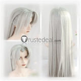 Inuyasha Sesshomaru Widow's Peak Long White Silver Grey Cosplay Wigs