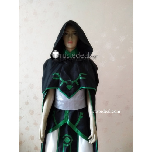 YuGiOh 5D's Misty Tredwell Misty Lola Black Green Cosplay Costume