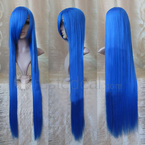 Darkstalkers Felicia Long Blue Cosplay Wig