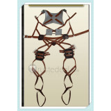 Attack on Titan Shingeki No Kyojin The Wings of Counterattack Eren Jaeger Blue Cosplay Costume