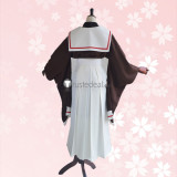 Cardcaptor Sakura Kinomoto Sakura Tomoyo Daidouji Doujin Graduation Brown Kimono Cosplay Costumes