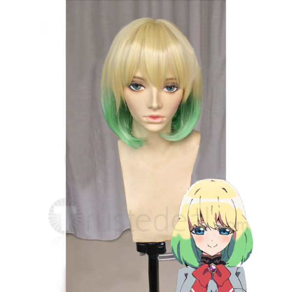 Twin Star Exorcists Sousei no Onmyouji Mayura Otomi Golden and Green Cosplay Wig