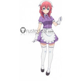 Blend S Miu Amano Purple Maid Waitress Outfit Cosplay Costume