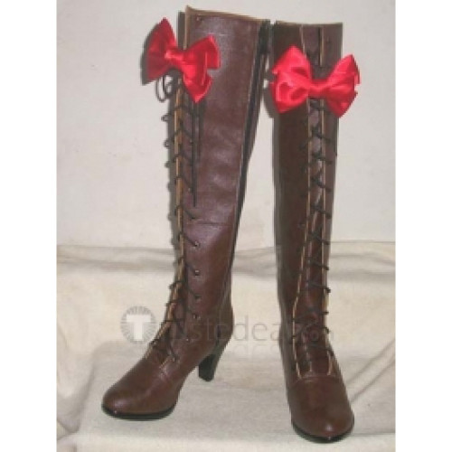 Black Butler Alois Trancy Brown Cosplay Boots Shoes