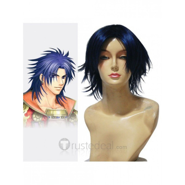 Harukanaru Toki No Naka De Blue Cosplay Wig