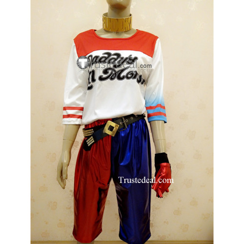 Suicide Squad Harley Quinn Genderbend Male Cosplay Costume